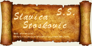 Slavica Stošković vizit kartica